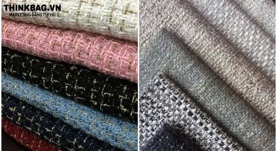 Vải tweed xước