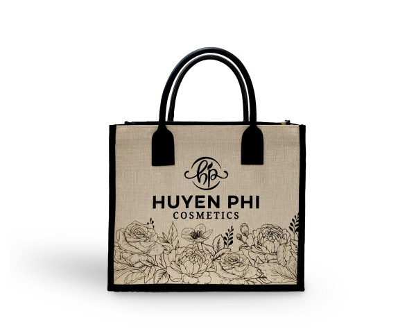 Túi vải đay in logo HUYEN PHI