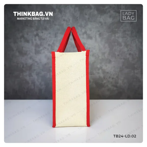 Túi vải đay linen Thinkbag LADY BAG dâu tây