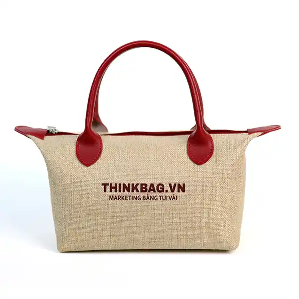 Túi vải đay Luxury Bag - đay quai đỏ | Thinkbag