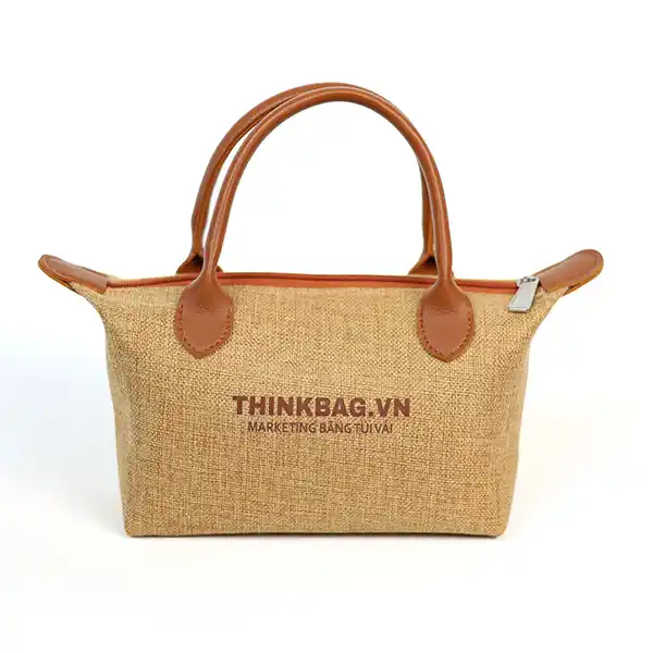 Túi vải đay Luxury Bag - vải đay nâu Vintage Thinkbag