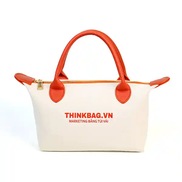 Túi vải đay Luxury Bag - Vải Canvas quai cam | Thinkbag