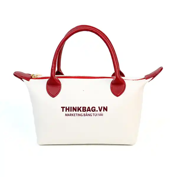 Túi vải đay Luxury Bag - Cao cấp trắng đỏ | Thinkbag