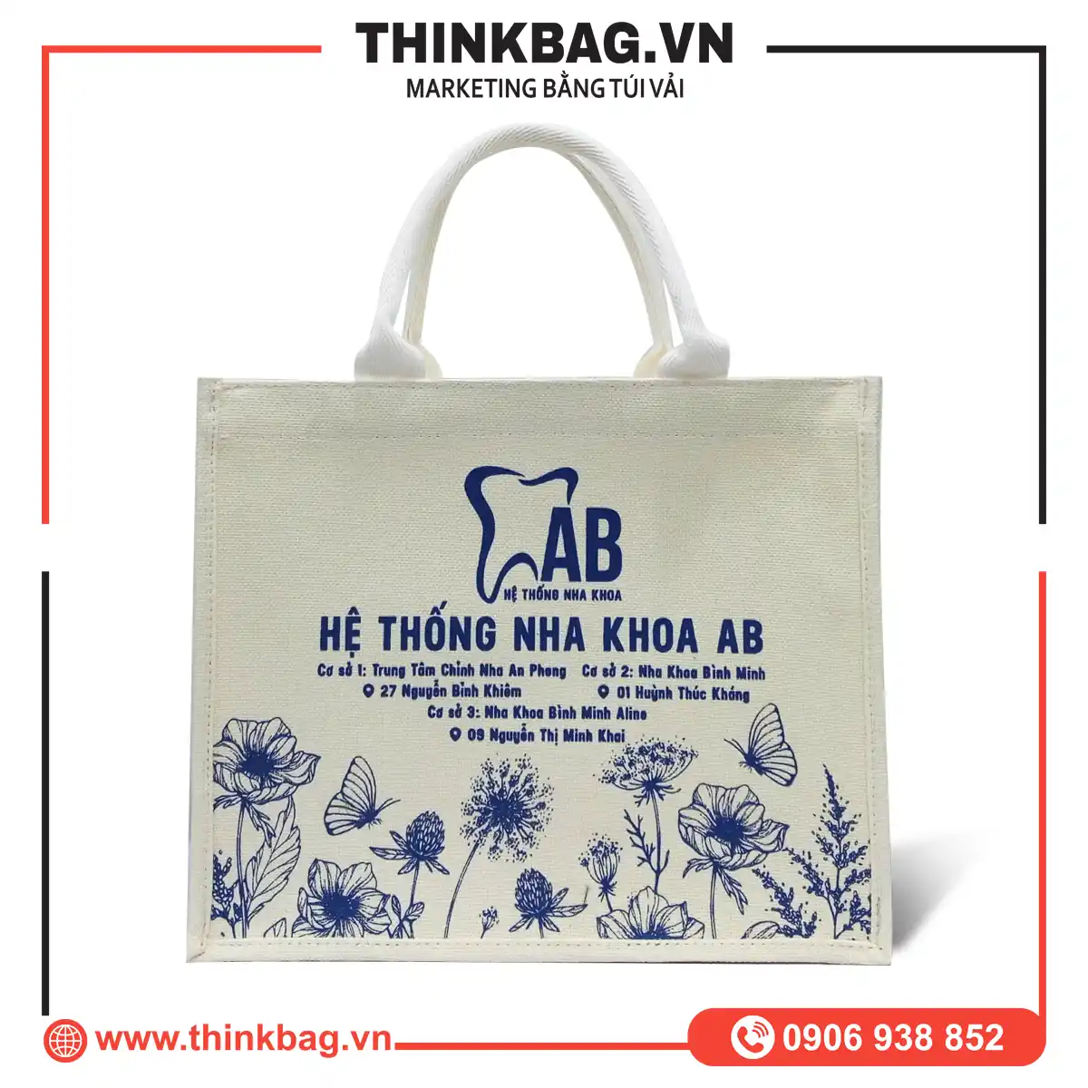Túi vải đay nha khoa AB
