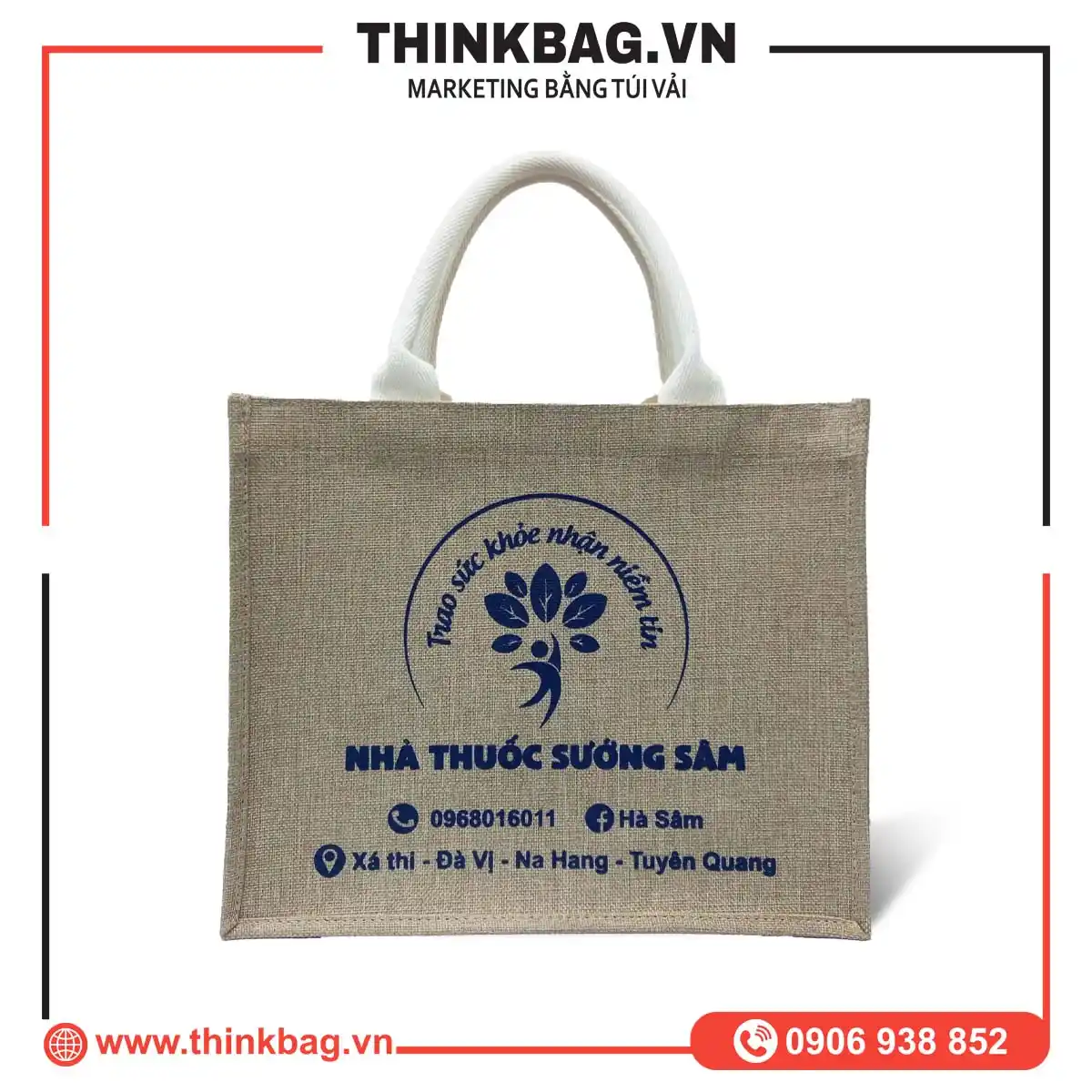 TÚI VẢI ĐAY NHÀ THUỐC SƯỚNG SÂM