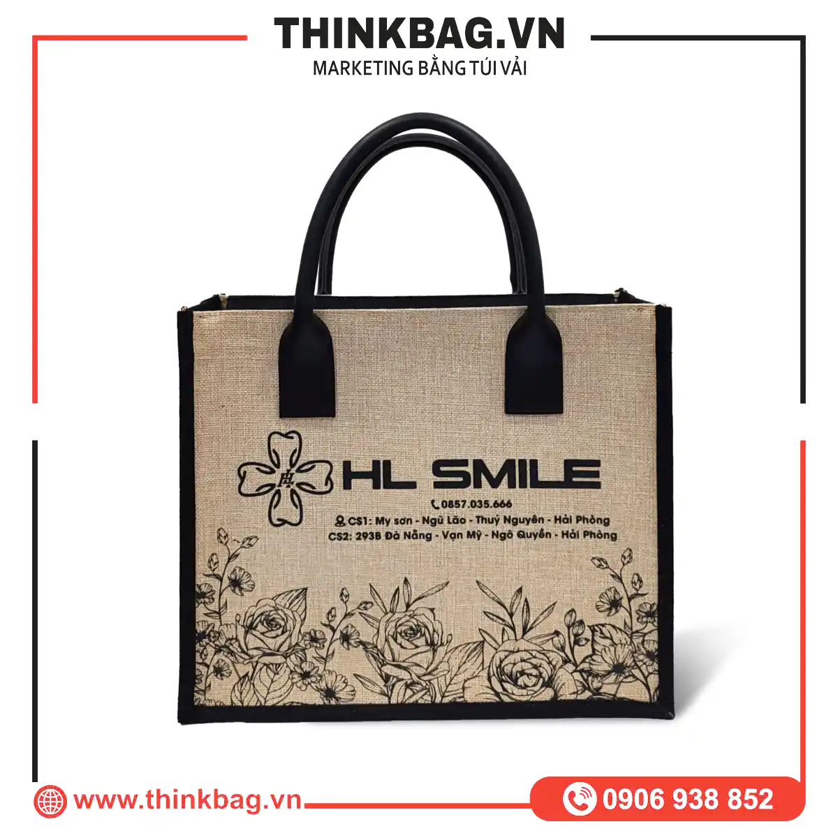 TÚI VẢI ĐAY HL SMILE