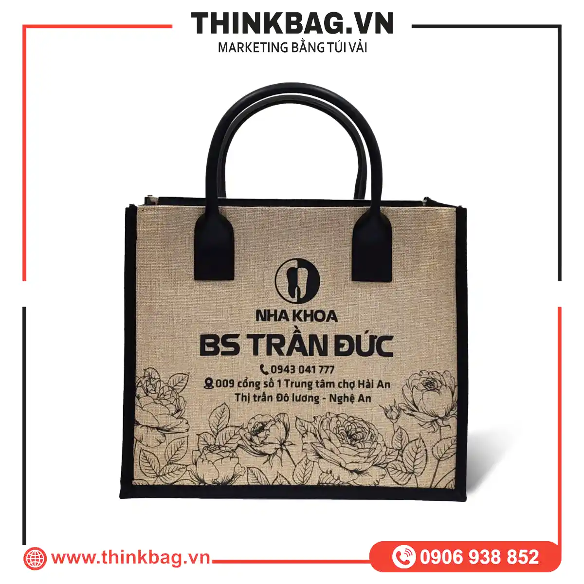 TÚI VẢI ĐAY NHA KHOA TRẦN ĐỨC
