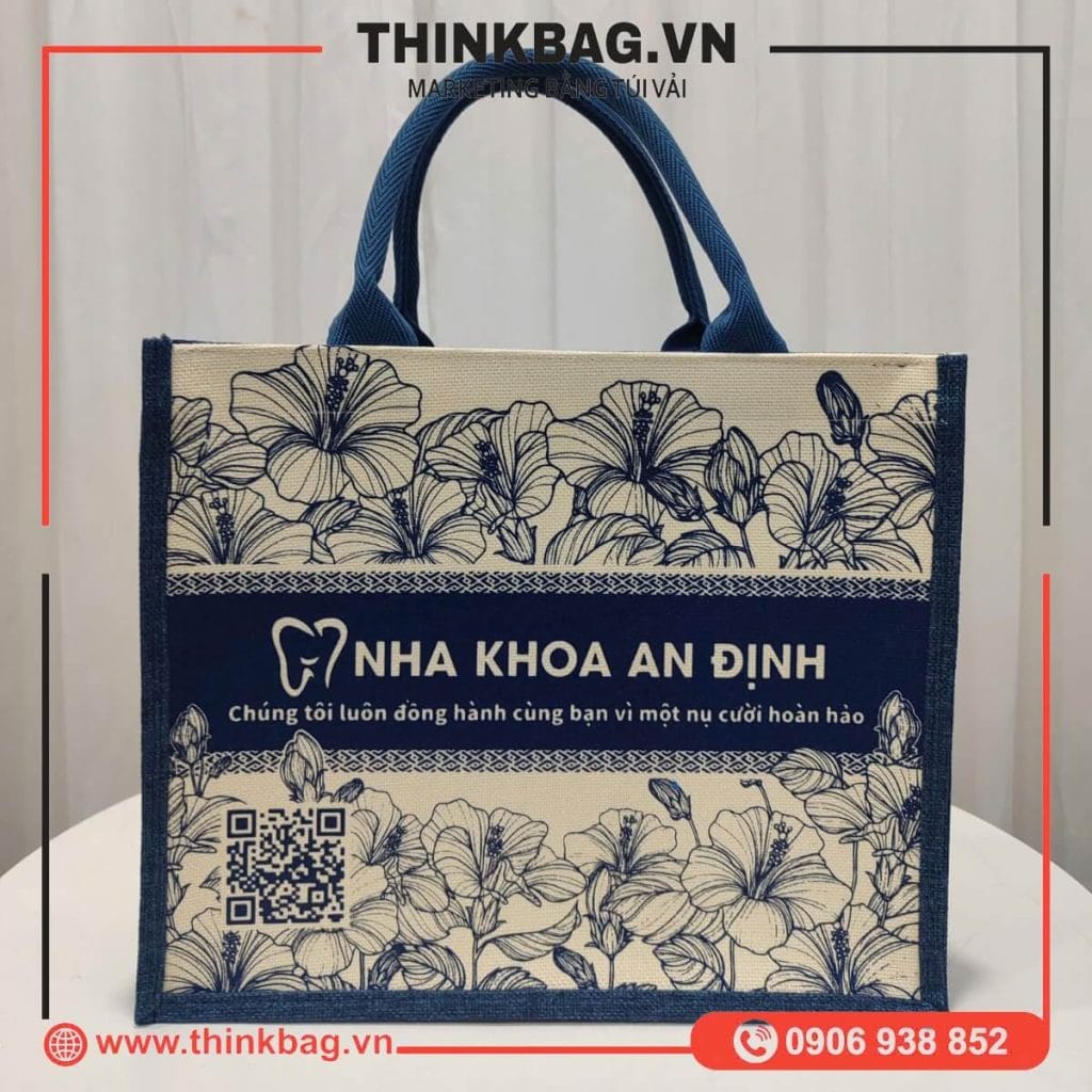 Túi Vải Đay In Logo Hồ Chí Minh- Giá Sốc
