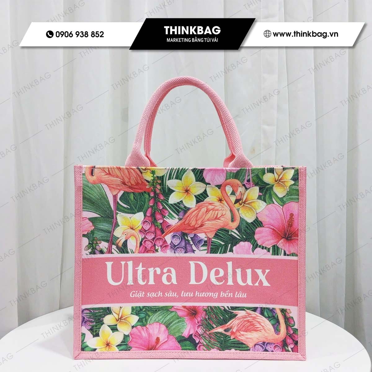 Túi vải đay in logo Ultra Delux
