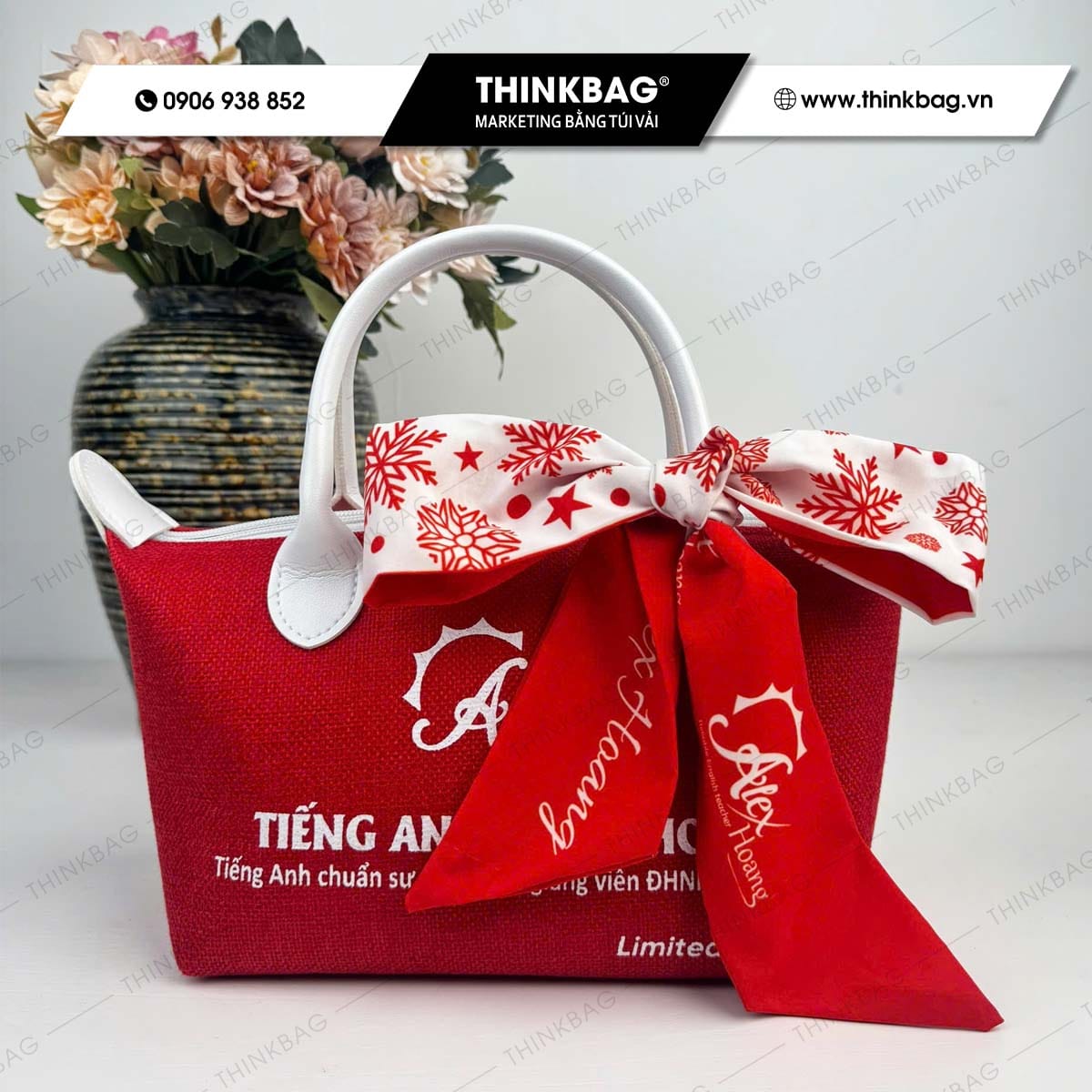 Túi vải in logo Tiếng anh Thầy Phong - mẫu túi quà tặng hot 2026